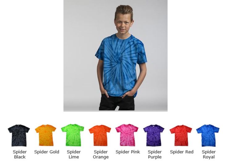Colortone TD001B Kid's Tonal Spider Tee Shirt